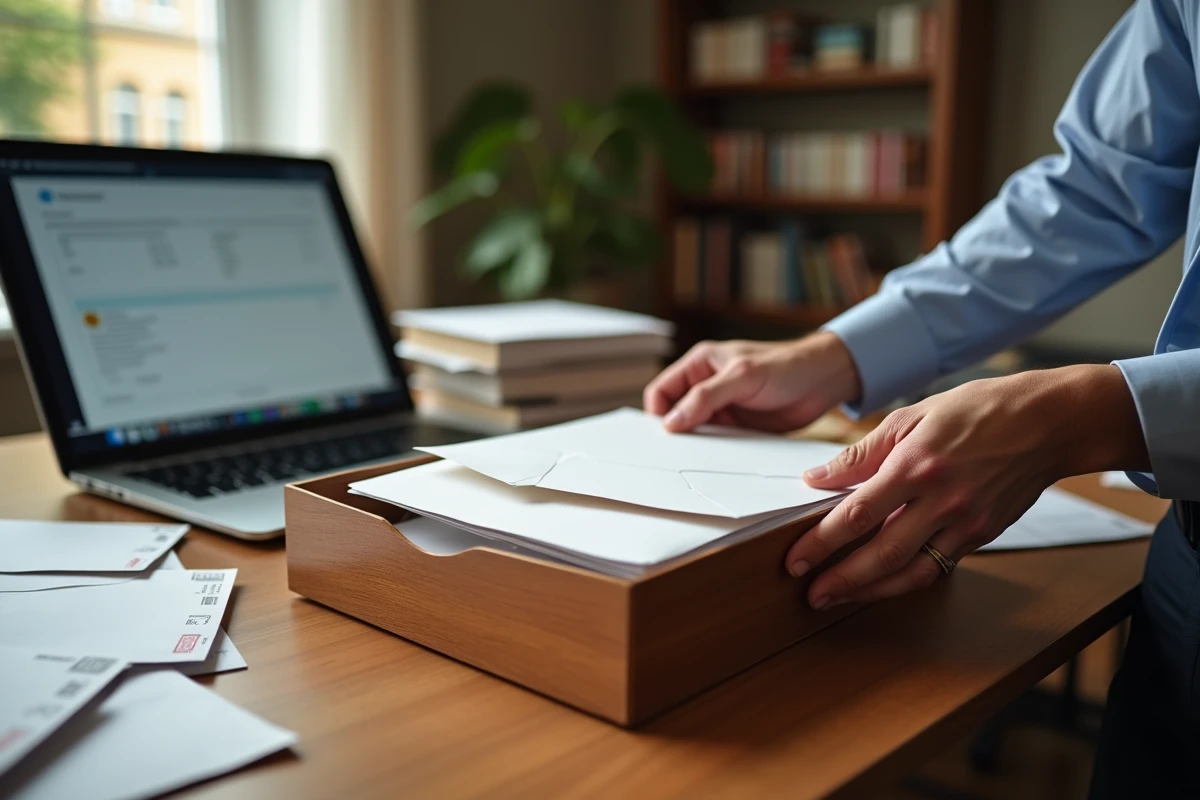 Envoi postal du dossier CSP à Pôle emploi depuis un bureau à domicile